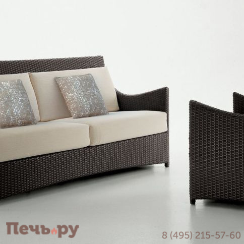 Кресло плетеное с подушками DFN Scauri фото 3