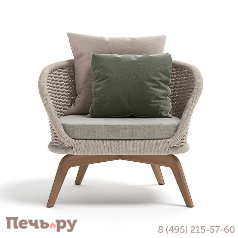 Кресло плетеное с подушкой Atmosphera Ludo фото 7