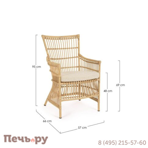 Кресло плетеное с подушкой Garden Relax Adelma фото 8