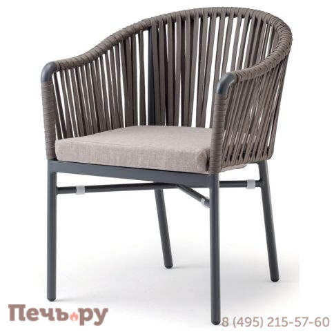 Кресло плетеное с подушкой Grattoni Monaco фото