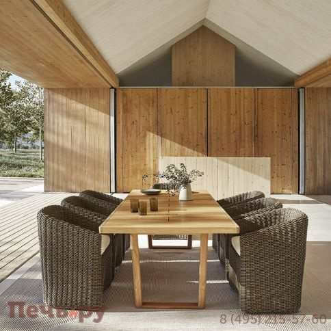 Кресло плетеное с подушкой Point Heritage фото 10