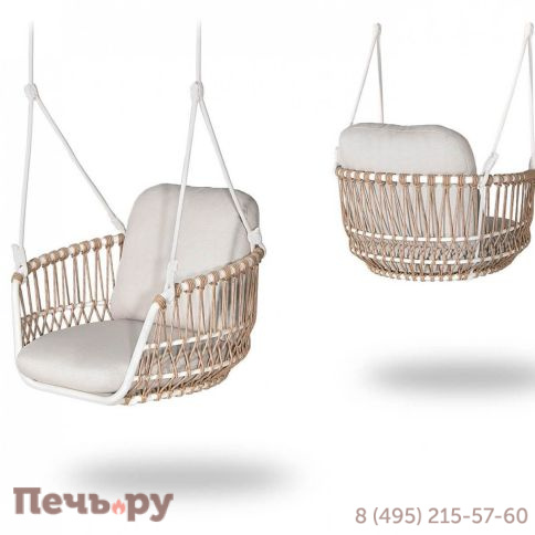 Кресло подвесное плетеное Grattoni Bari фото 4