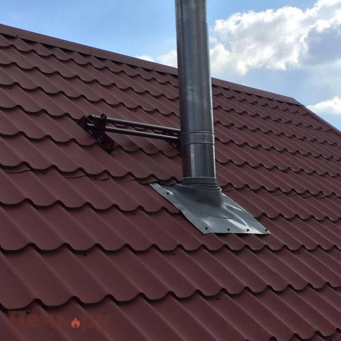 Мастерфлеш (кровельный проходник) №2 (180-280мм) (Алюминий+EPDM) Серебро фото 2