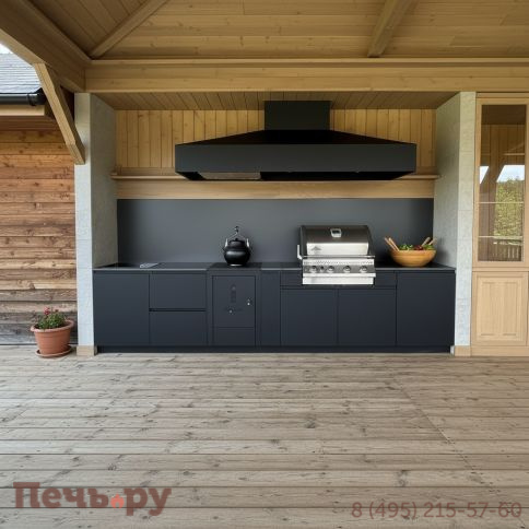 Уличная гриль кухня Астов по индивидуальному проекту фото 3