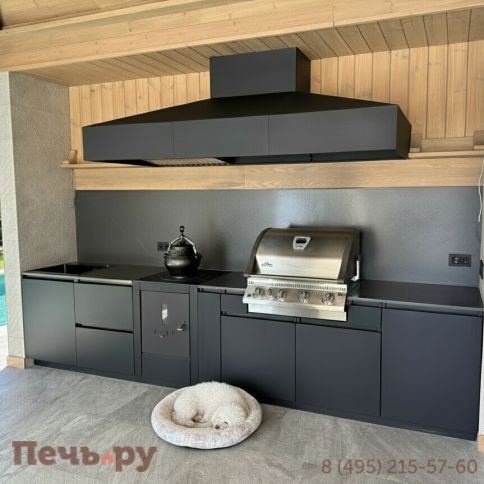 Уличная гриль кухня Астов по индивидуальному проекту фото
