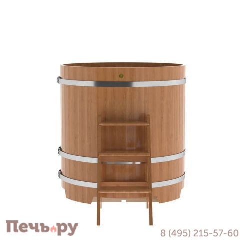 Купель BentWood круглая из дуба, d=1.17 м,  толщина стенок - 2,6 см фото 13