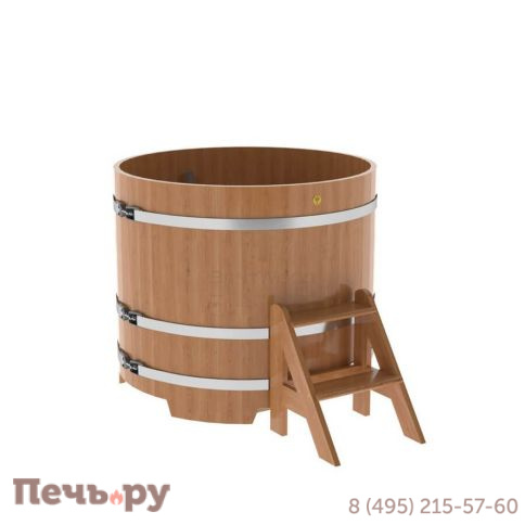 Купель BentWood круглая из дуба, d=1.17 м,  толщина стенок - 2,6 см фото