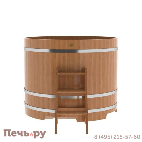 Купель BentWood круглая из дуба, d=1.5 м,  толщина стенок - 2,6 см фото 11