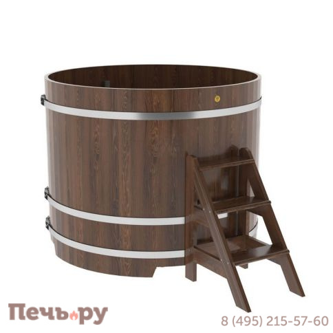 Купель BentWood круглая из дуба, d=1.5 м,  толщина стенок - 2,6 см фото 4