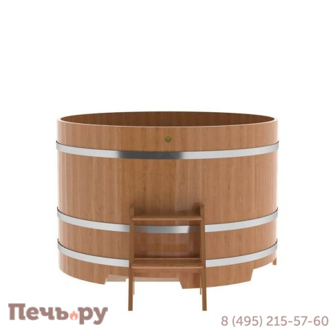 Купель BentWood круглая из дуба, d=1.5 м,  толщина стенок - 2,6 см фото 9