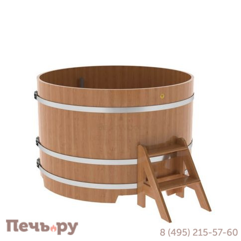 Купель BentWood круглая из дуба, d=1.5 м,  толщина стенок - 2,6 см фото
