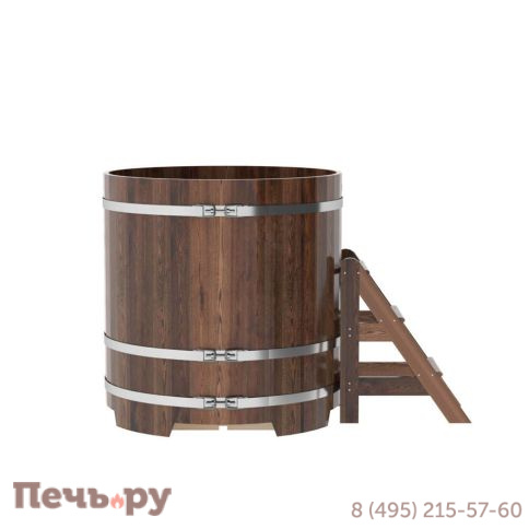 Купель BentWood круглая из лиственницы, d=1.17 м,  толщина стенок - 2,8 см фото 13