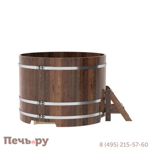 Купель BentWood круглая из лиственницы, d=1.5 м,  толщина стенок - 2,8 см фото 12