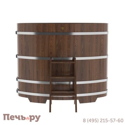 Купель BentWood овальная из дуба,0,92Х1,66,  толщина стенок - 2,6 см фото 12