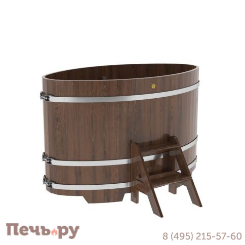 Купель BentWood овальная из дуба,0,92Х1,66,  толщина стенок - 2,6 см фото 3