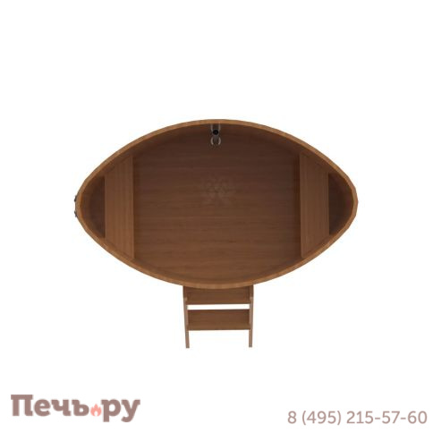 Купель BentWood овальная из дуба,1,02Х1,68,  толщина стенок - 2,6 см фото 9