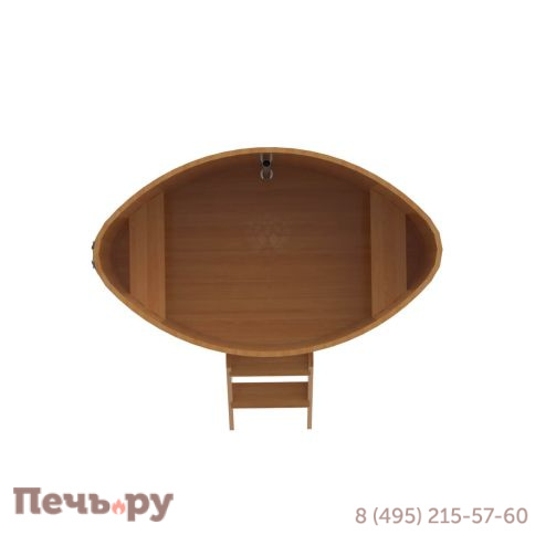 Купель BentWood овальная из  лиственницы,1,02Х1,68,  толщина стенок - 2,8 см фото 10