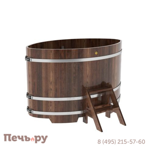 Купель BentWood овальная из  лиственницы,1,02Х1,68,  толщина стенок - 2,8 см фото 3