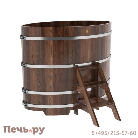 Купель BentWood овальная из  лиственницы,1,02Х1,68,  толщина стенок - 2,8 см фото 5