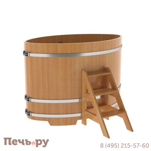 Купель BentWood овальная из  лиственницы,1,02Х1,68,  толщина стенок - 2,8 см фото 7