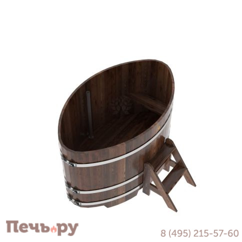 Купель BentWood овальная из  лиственницы,1,02Х1,68,  толщина стенок - 2,8 см фото 9