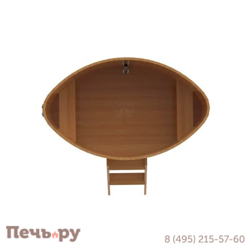 Купель BentWood овальная из лиственницы,1,08Х1,75,  толщина стенок - 2,8 см фото 13