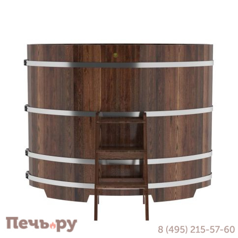 Купель BentWood овальная из лиственницы,1,08Х1,75,  толщина стенок - 2,8 см фото 14