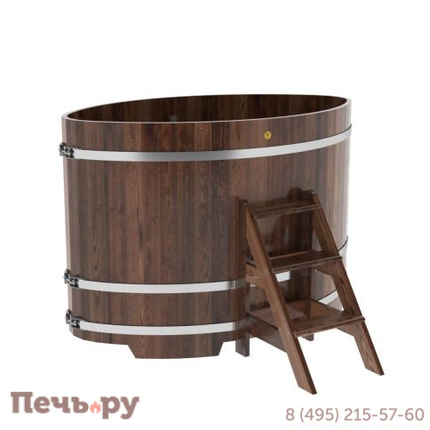 Купель BentWood овальная из лиственницы,1,08Х1,75,  толщина стенок - 2,8 см фото 8