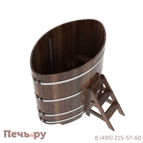 Купель BentWood овальная из лиственницы,1,08Х1,75,  толщина стенок - 2,8 см фото 9