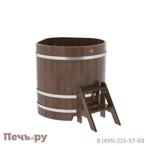 Купель BentWood угловая из дуба, 1,03Х1,03,  толщина стенок - 2,6 см фото 3
