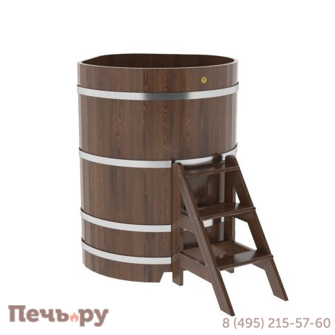 Купель BentWood угловая из дуба, 1,03Х1,03,  толщина стенок - 2,6 см фото 5