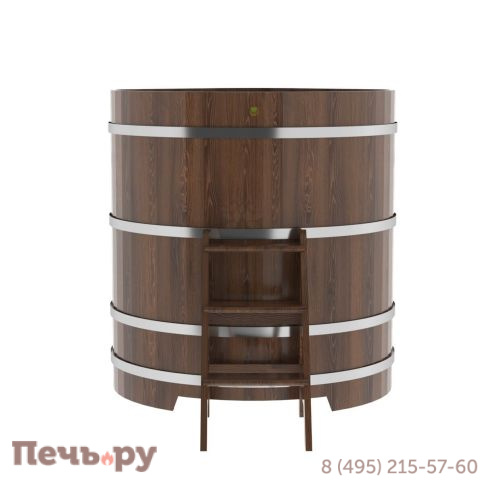 Купель BentWood угловая из дуба, 1,19Х1,19,  толщина стенок - 2,6 см фото 11