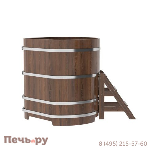 Купель BentWood угловая из дуба, 1,19Х1,19,  толщина стенок - 2,6 см фото 13