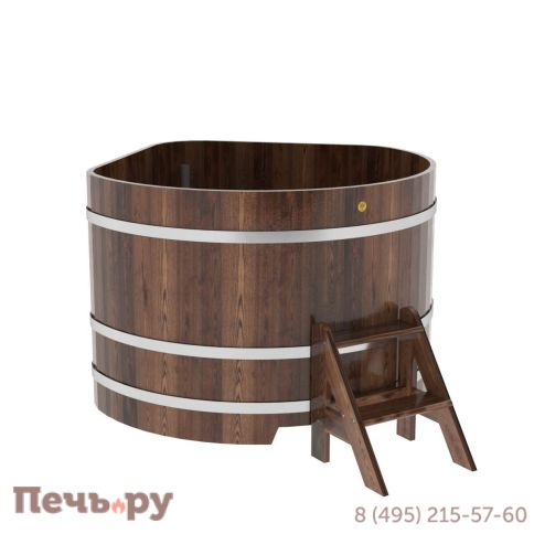 Купель BentWood угловая из лиственницы, 1,37Х1,37,  толщина стенок - 2,8 см фото 2