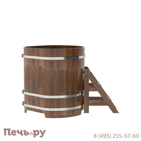 Купель BentWood угловая из сращенных ламелей лиственницы, 1,03Х1,03,  толщина стенок - 2,8 см фото 14