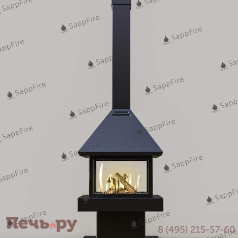 Квадратный биокамин SappFire фото 2