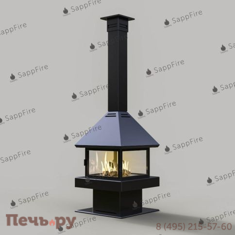 Квадратный биокамин SappFire фото 3