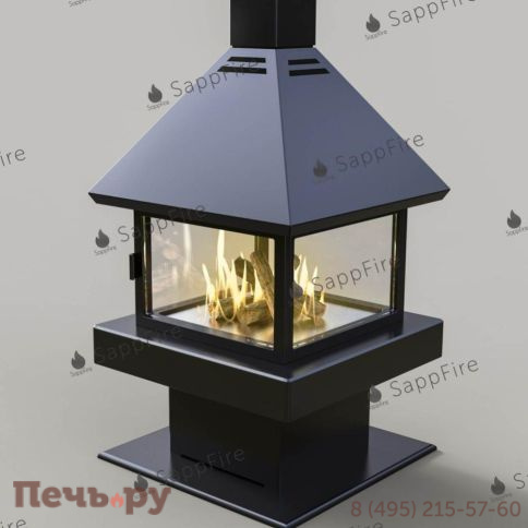 Квадратный биокамин SappFire фото