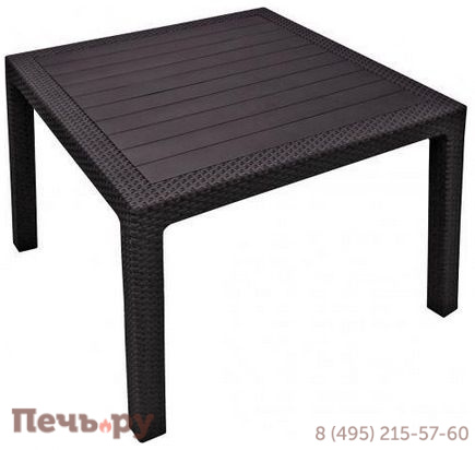 Квадратный стол Gardeck Мелоди Квартет (Melody quartet) коричневый фото