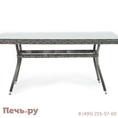 Латте 4SiS плетеный стол из искусственного ротанга 160х90см, цвет графит фото 11