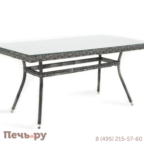 Латте 4SiS плетеный стол из искусственного ротанга 160х90см, цвет графит фото 9