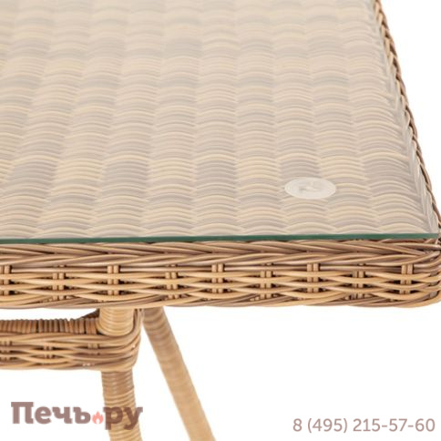 Латте 4SiS плетеный стол из искусственного ротанга, цвет соломенный фото 12