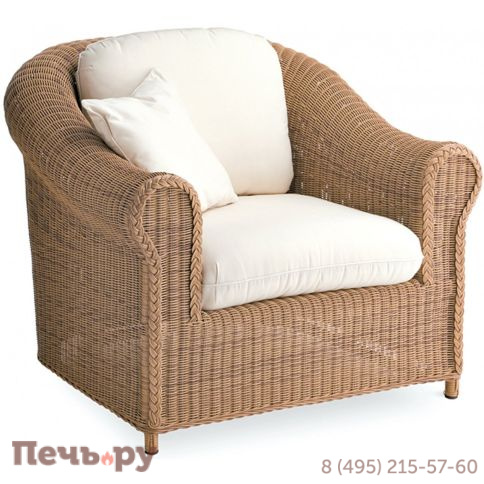 Лаунж-кресло плетеное с подушками Point Brumas фото