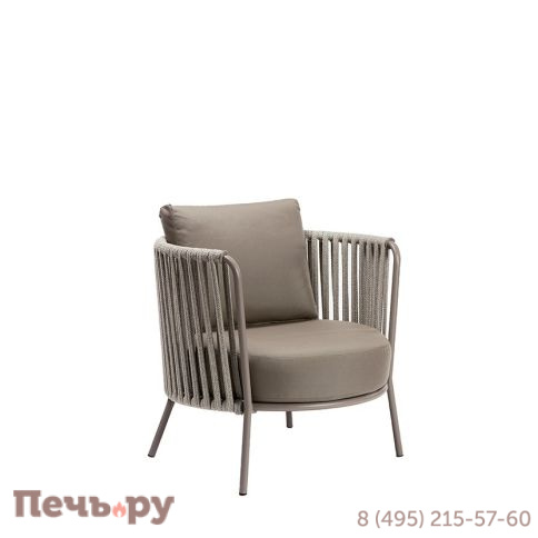 Лаунж-кресло плетеное с подушками Vermobil Daisy Rope VM/DE60XI фото 7