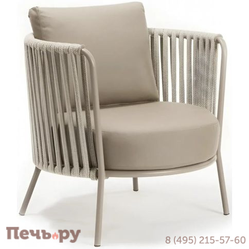 Лаунж-кресло плетеное с подушками Vermobil Daisy Rope VM/DE60XI фото