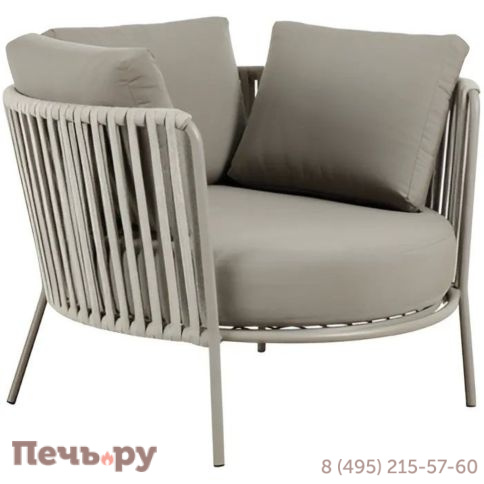 Лаунж-кресло плетеное с подушками Vermobil Daisy Rope фото