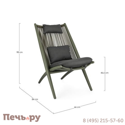 Лаунж-стул плетеный с подушками Garden Relax Aloha фото 13