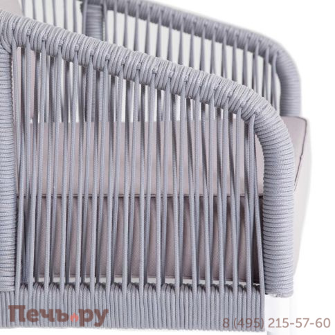 Лаунж-зона 4SiS Канны 4-местная плетеная из роупа (веревки), цвет светло-серый фото 5