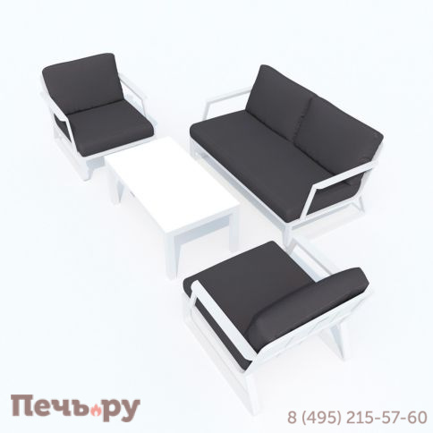 Лаунж зона Ideal Patio ESTIVO антрацит - белый каркас фото 7