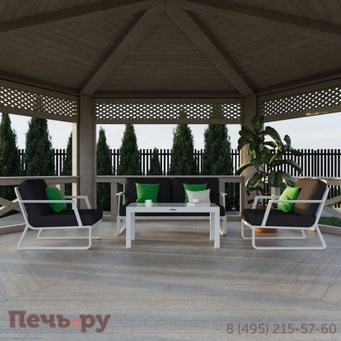 Лаунж зона Ideal Patio ESTIVO антрацит - белый каркас фото